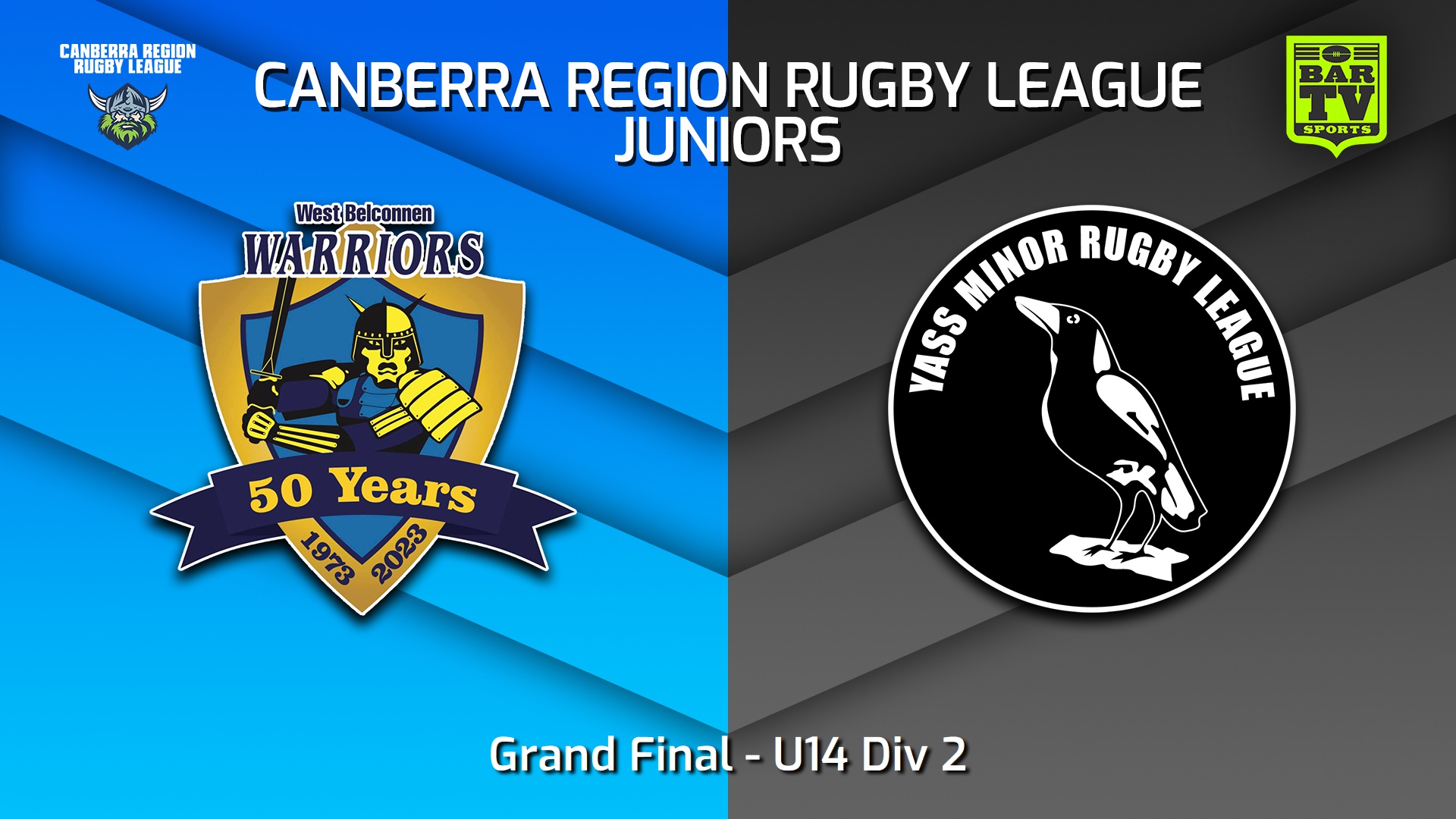 250907-video-Canberra Region Rugby League Juniors Grand Final - U14 Div 2 - West Belconnen Warriors Juniors v Yass Magpies Juniors Minigame Slate Image