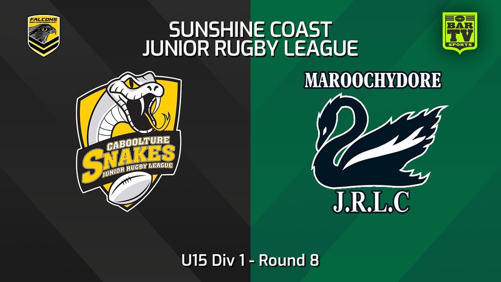 240524-video-Sunshine Coast Junior Rugby League Round 8 - U15 Div 1 - Caboolture Snakes JRL v Maroochydore Swans JRL Slate Image