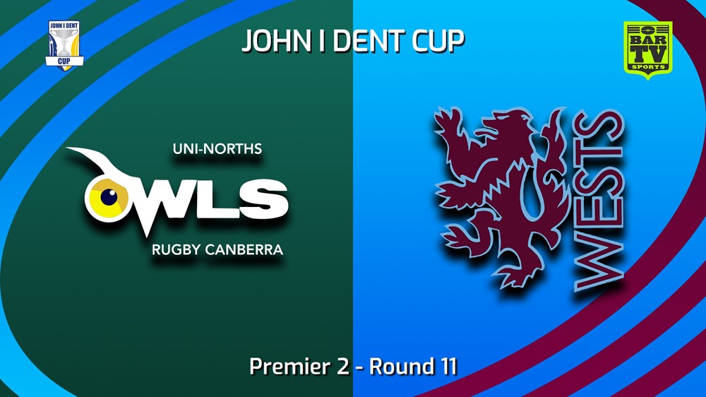 240629-video-John I Dent (ACT) Round 11 - Premier 2 - UNI-North Owls v Wests Lions Slate Image