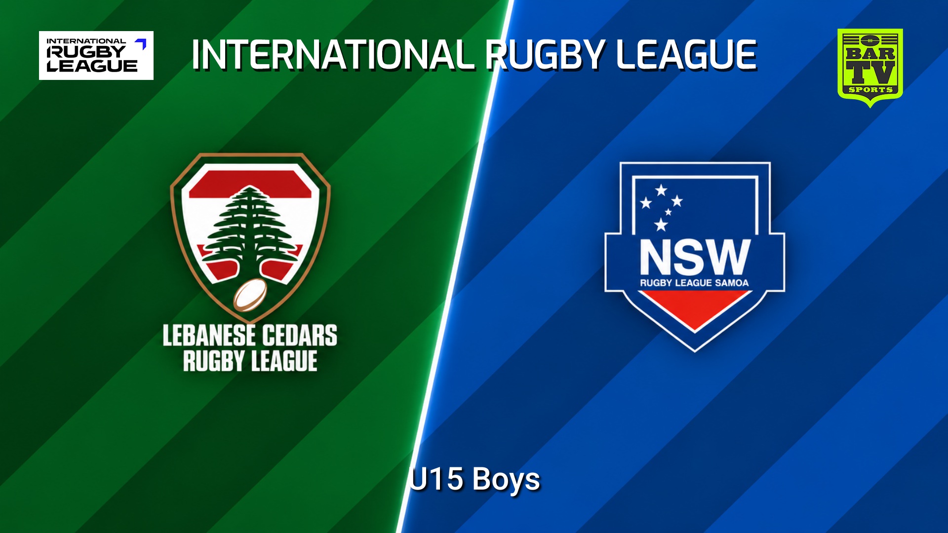 260927-video-International RL U15 Boys - Samoa Rugby League v Lebanese Cedars Slate Image