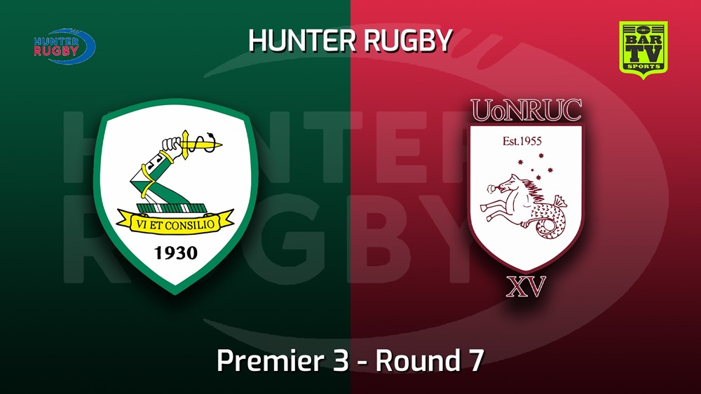 220604-Hunter Rugby Round 7 - Premier 3 - Merewether Carlton v University Of Newcastle Slate Image