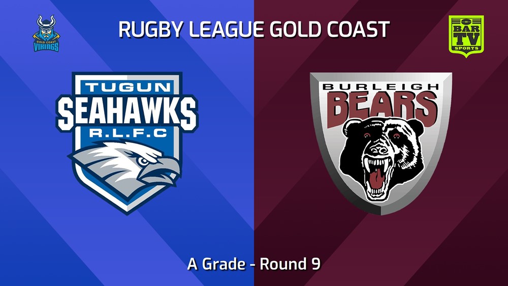 240623-video-Gold Coast Round 9 - A Grade - Tugun Seahawks v Burleigh Bears Minigame Slate Image