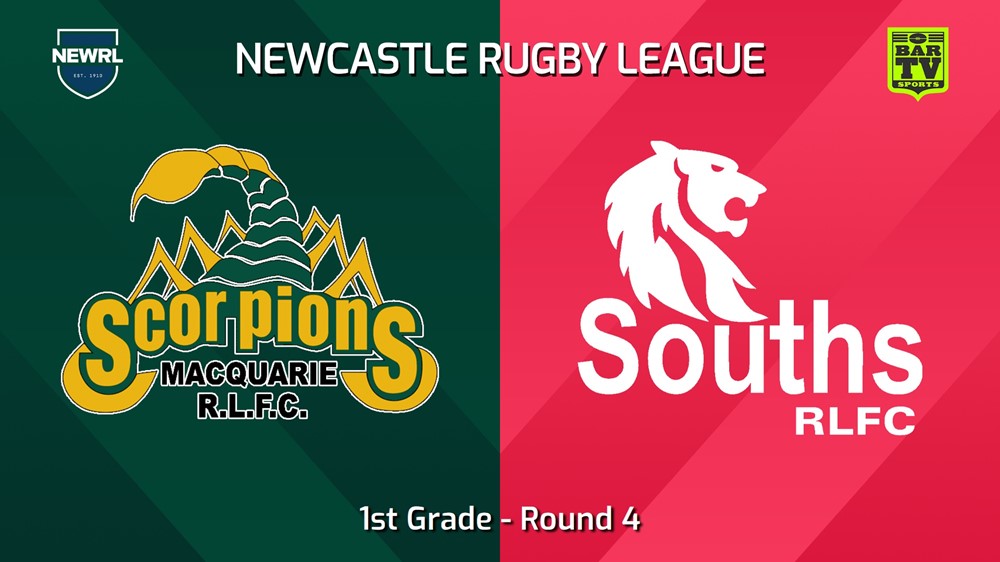 240518-video-Newcastle RL Round 4 - 1st Grade - Macquarie Scorpions v South Newcastle Lions Slate Image