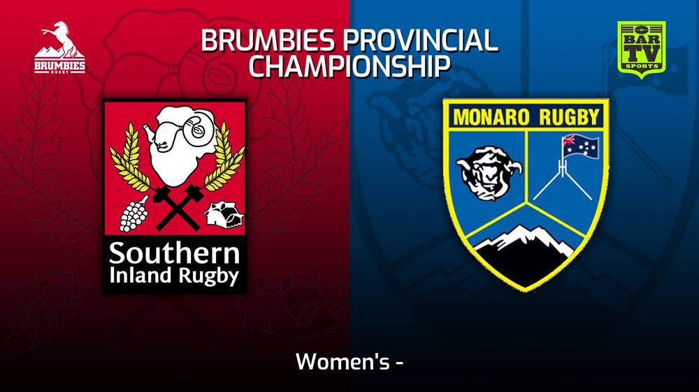 240608-video-Brumbies Prov Champs Women's - Southern Inland v Monaro Slate Image