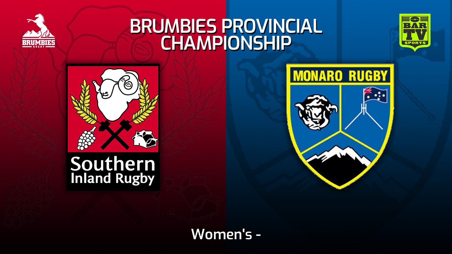 240608-video-Brumbies Prov Champs Women's - Southern Inland v Monaro Slate Image