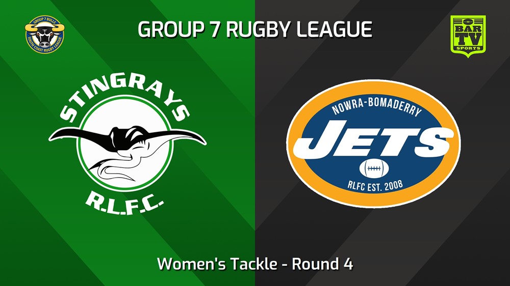 240630-video-South Coast Round 4 - Women's Tackle - Albion Park Stingrays v Nowra-Bomaderry Jets Minigame Slate Image