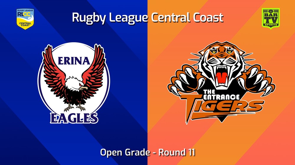 240630-video-RLCC Round 11 - Open Grade - Erina Eagles v The Entrance Tigers Slate Image