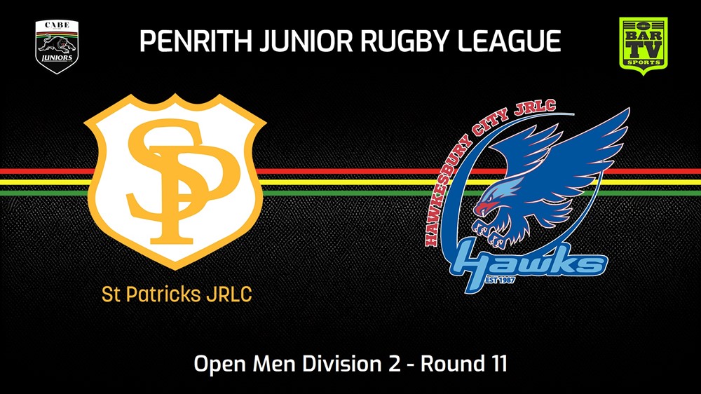 240629-video-Penrith & District Junior Rugby League Round 11 - Open Men Division 2 - St Patricks v Hawkesbury City Slate Image
