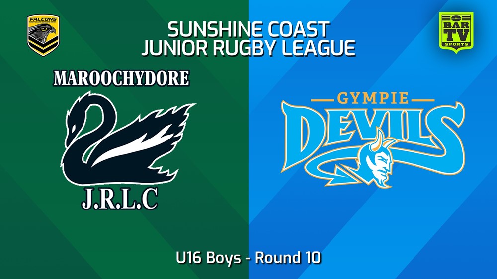 240607-video-Sunshine Coast Junior Rugby League Round 10 - U16 Boys - Maroochydore Swans JRL v Gympie Devils JRL Slate Image