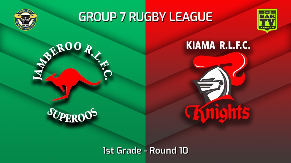 230603-South Coast Round 10 - 1st Grade - Jamberoo Superoos v Kiama Knights Slate Image