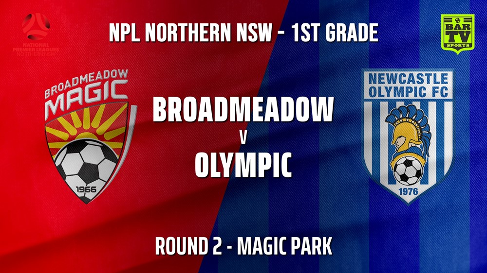 NPL - NNSW Round 2 - Broadmeadow Magic v Newcastle Olympic Slate Image