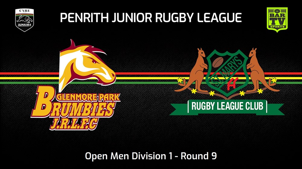 240616-video-Penrith & District Junior Rugby League Round 9 - Open Men Division 1 - Glenmore Park Brumbies v St Marys Slate Image