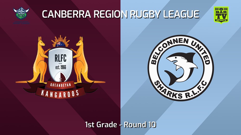 240615-video-Canberra Round 10 - 1st Grade - Queanbeyan Kangaroos v Belconnen United Sharks Slate Image