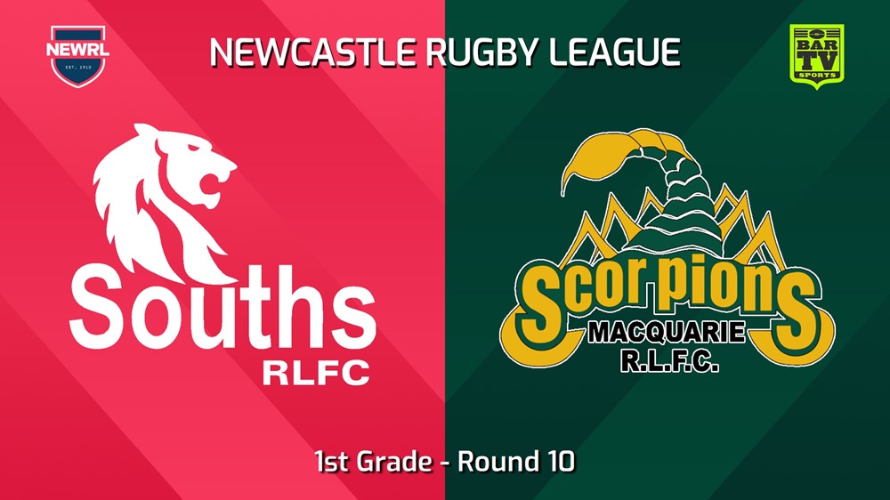 240622-video-Newcastle RL Round 10 - 1st Grade - South Newcastle Lions v Macquarie Scorpions Slate Image