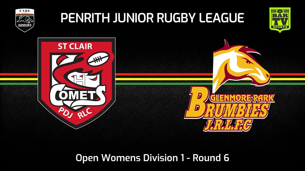 240519-video-Penrith & District Junior Rugby League Round 6 - Open Womens Division 1 - St Clair v Glenmore Park Brumbies Slate Image
