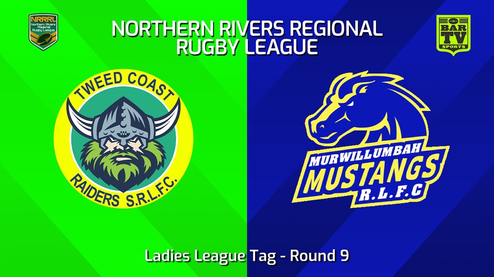 240602-video-Northern Rivers Round 9 - Ladies League Tag - Tweed Coast Raiders v Murwillumbah Mustangs Slate Image