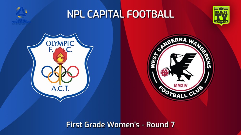 240519-video-Capital Womens Round 7 - Canberra Olympic FC W v West Canberra Wanderers FC W Slate Image