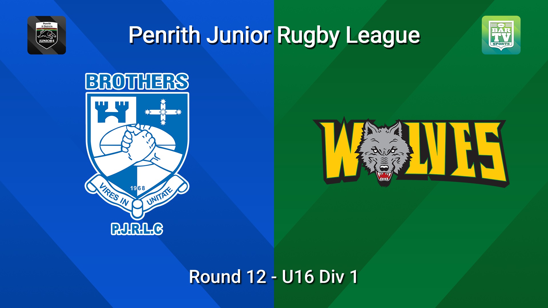 260718-video-Penrith & District Junior Rugby League Round 12 - U16 Div 1 - Brothers v Windsor Wolves Slate Image