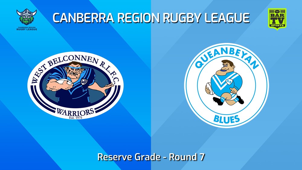 240519-video-Canberra Round 7 - Reserve Grade - West Belconnen Warriors v Queanbeyan Blues Slate Image