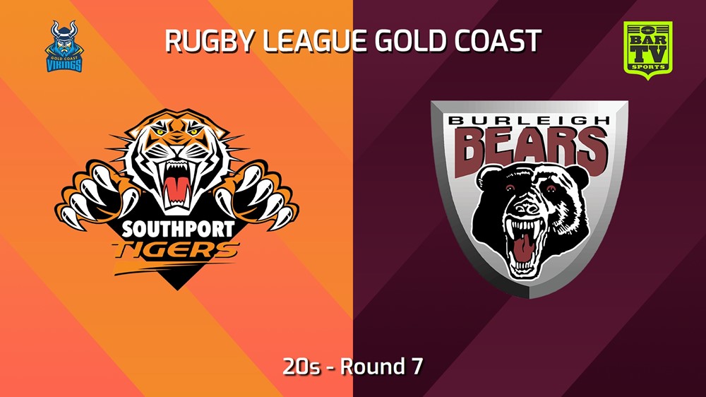 240609-video-Gold Coast Round 7 - 20s - Southport Tigers v Burleigh Bears Slate Image
