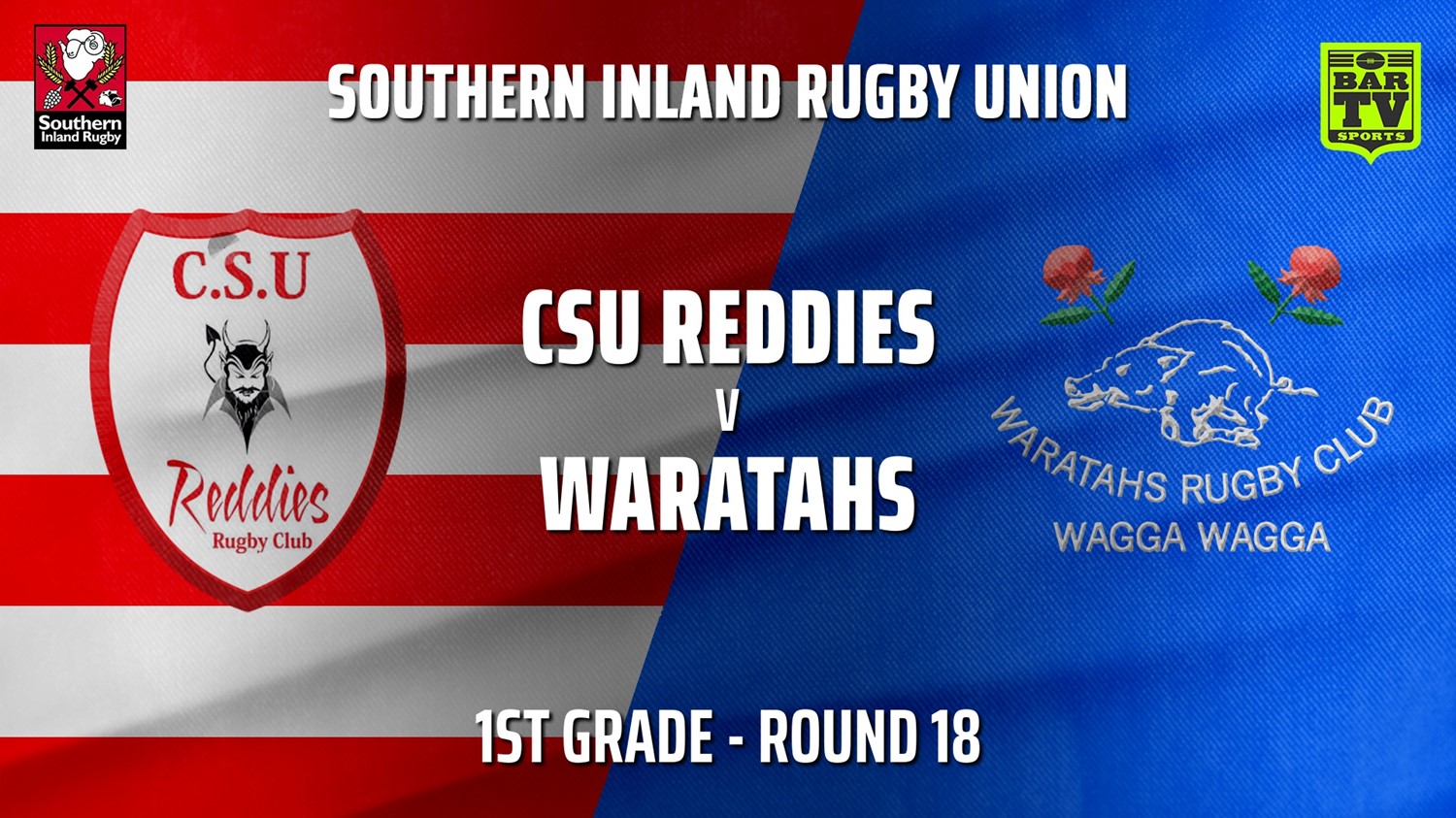 210814-Southern Inland Rugby Union Round 18 - 1st Grade - CSU Reddies v Wagga Waratahs Minigame Slate Image