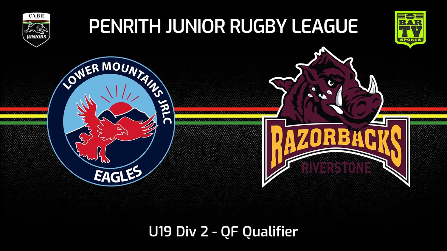 230813-Penrith & District Junior Rugby League QF Qualifier - U19 Div 2 - Lower Mountains v Riverstone Slate Image