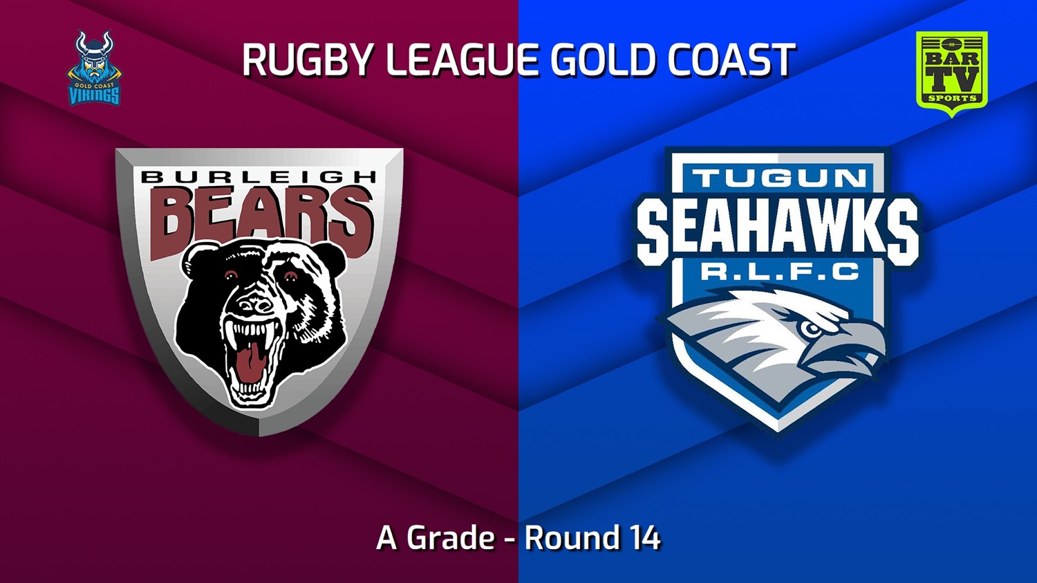 220807-Gold Coast Round 14 - A Grade - Burleigh Bears v Tugun Seahawks Minigame Slate Image