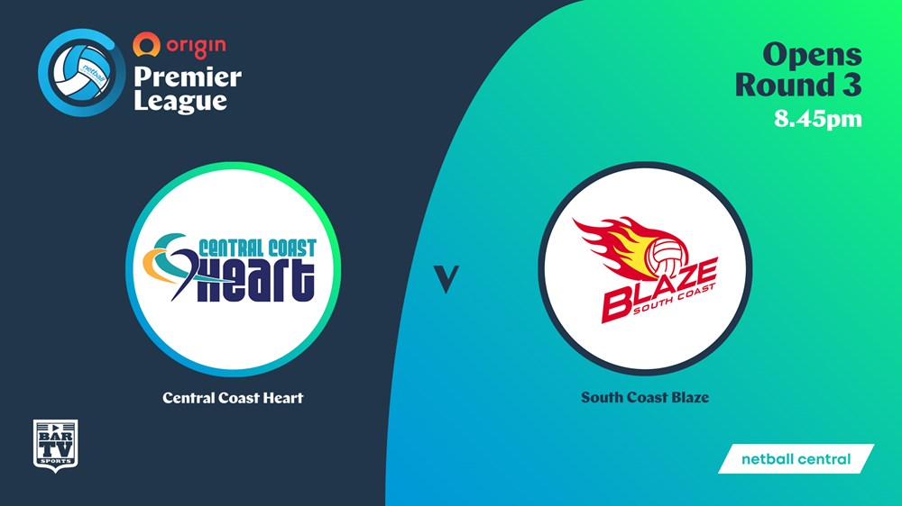 NSW Prem League Round 3 - Opens - Central Coast Heart v South Coast Blaze Slate Image