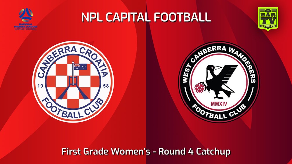 240619-video-Capital Womens Round 4 Catchup - Canberra Croatia FC W v West Canberra Wanderers FC W Slate Image