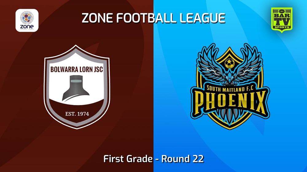 250830-video-Newcastle Zone Football League Round 22 - 1st Grade - Bolwarra Lorn JSC v South Maitland Phoenix Slate Image
