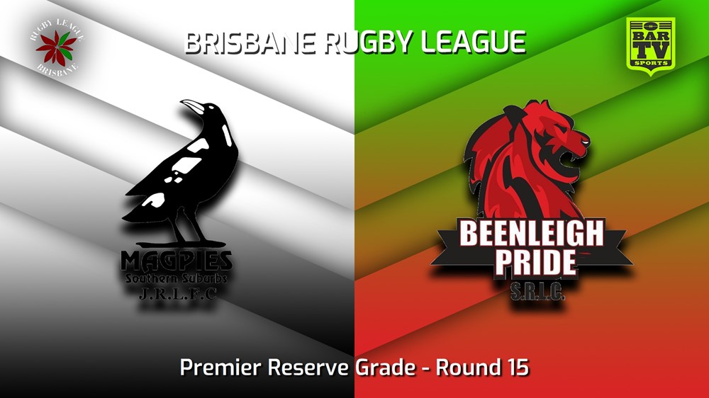 230715-BRL Round 15 - Premier Reserve Grade - Southern Suburbs Magpies v Beenleigh Pride Slate Image