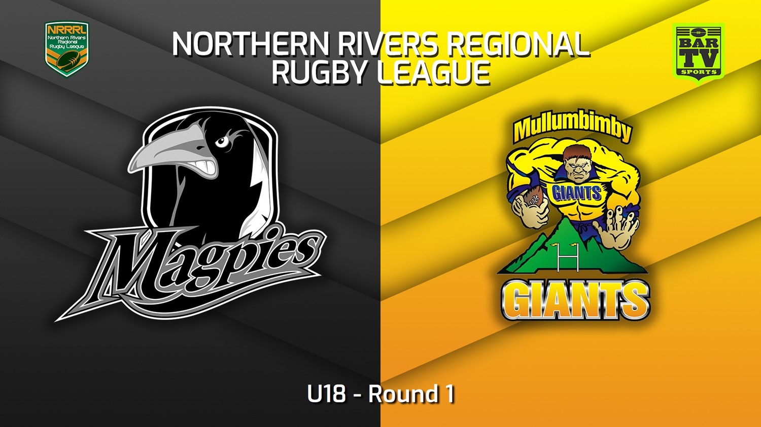 230415-Northern Rivers Round 1 - U18 - Lower Clarence Magpies v Mullumbimby Giants Slate Image