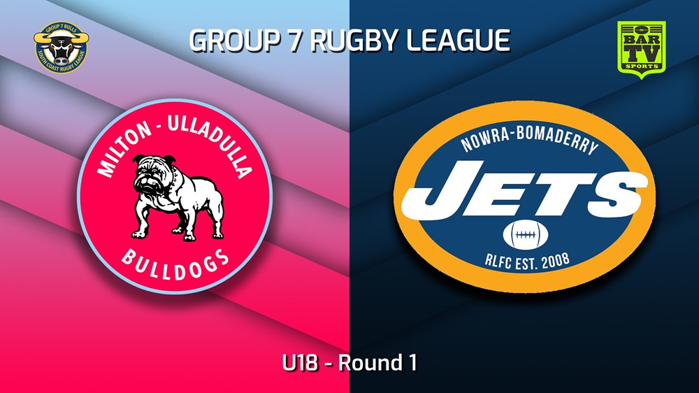 230326-South Coast Round 1 - U18 - Milton-Ulladulla Bulldogs v Nowra-Bomaderry Jets Slate Image