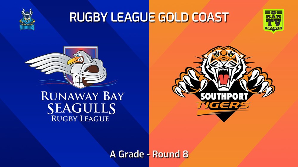 240616-video-Gold Coast Round 8 - A Grade - Runaway Bay Seagulls v Southport Tigers Slate Image