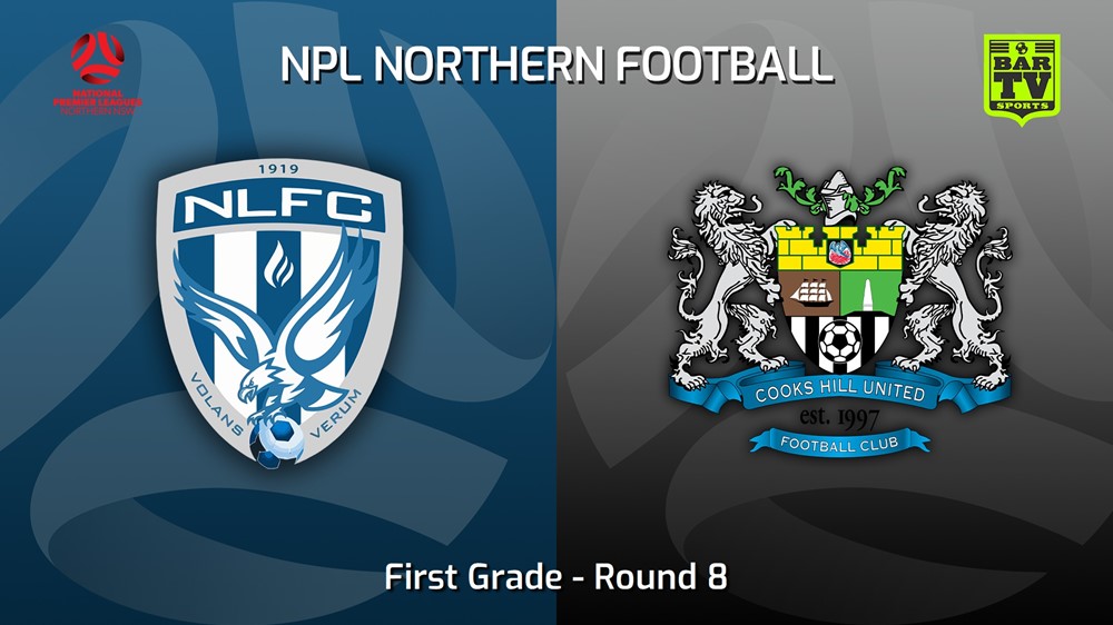 230421-NNSW NPLM Round 8 - New Lambton FC v Cooks Hill United FC Slate Image