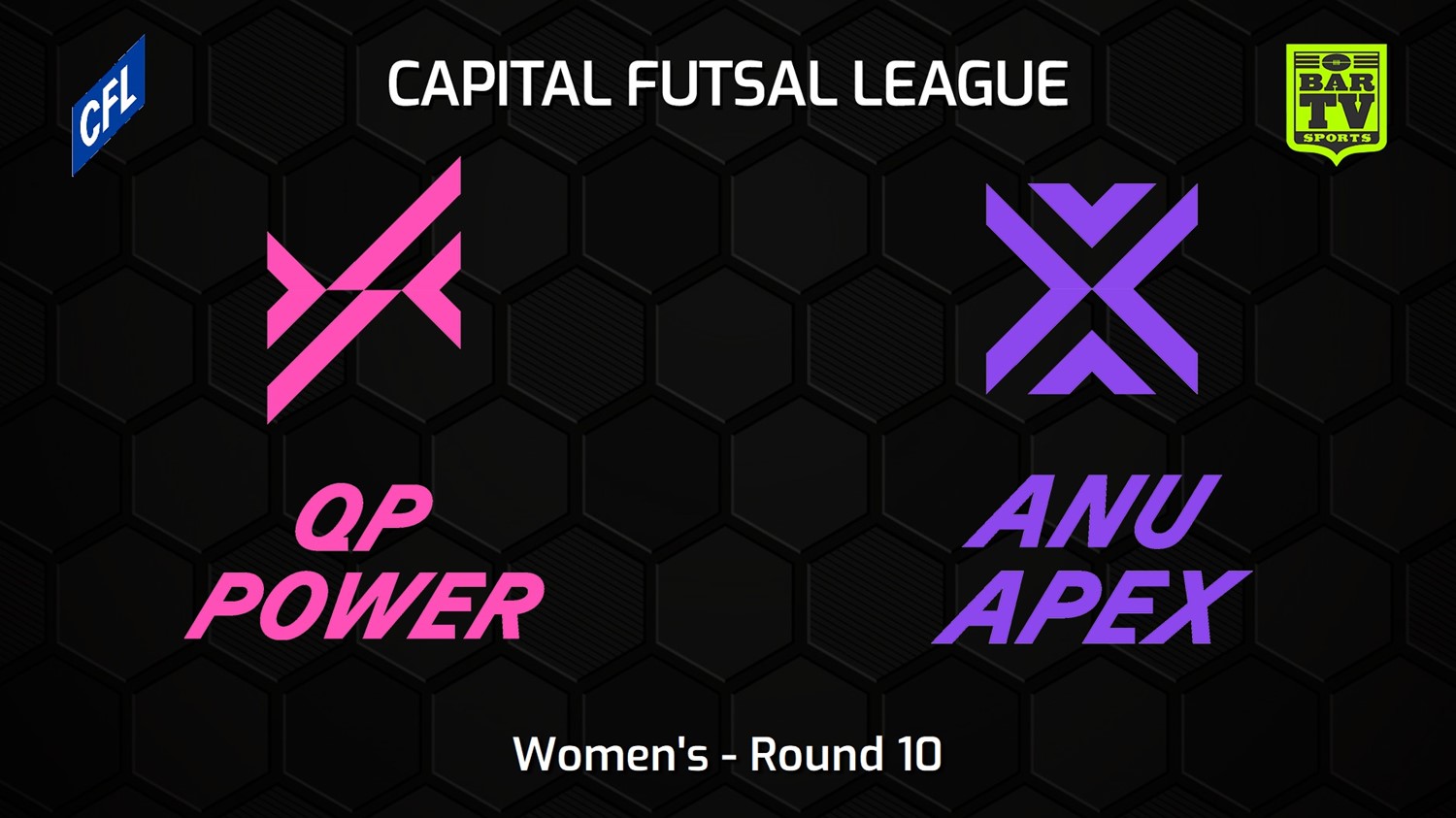 230203-Capital Football Futsal Round 10 - Women's - Queanbeyan-Palerang Power v ANU Apex Minigame Slate Image