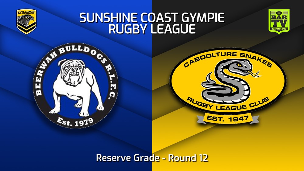 230708-Sunshine Coast RL Round 12 - Reserve Grade - Beerwah Bulldogs v Caboolture Snakes Slate Image