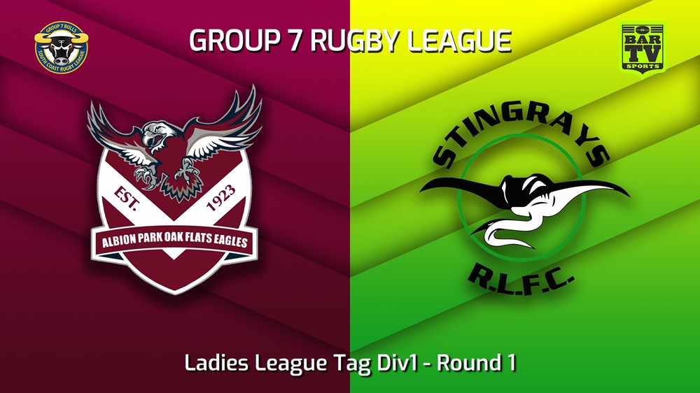 230325-South Coast Round 1 - Ladies League Tag Div1 - Albion Park Oak Flats Eagles v Stingrays of Shellharbour Slate Image