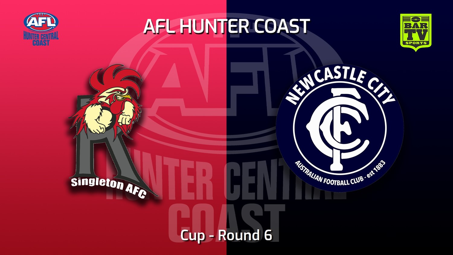 220618-AFL Hunter Central Coast Round 6 - Cup - Singleton Roosters v Newcastle City  Minigame Slate Image