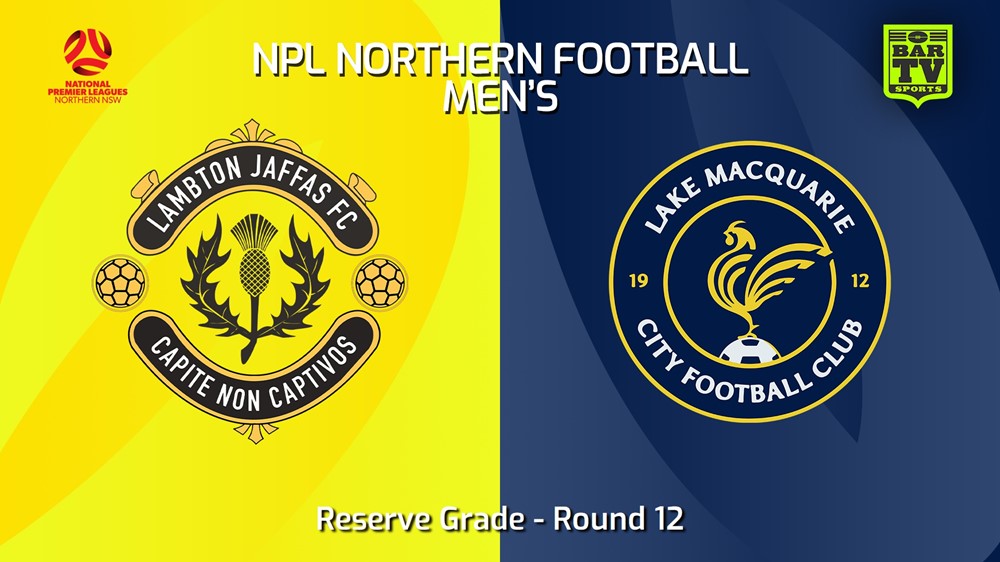240518-video-NNSW NPLM Res Round 12 - Lambton Jaffas FC Res v Lake Macquarie City FC Res Slate Image