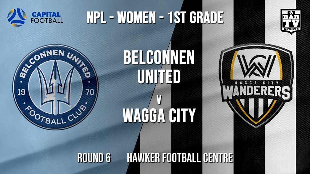 NPLW - Capital Round 6 - Belconnen United (women) v Wagga City Wanderers FC (women) Slate Image