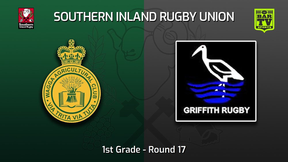 220806-Southern Inland Rugby Union Round 17 - 1st Grade - Wagga Agricultural College v Griffith Slate Image