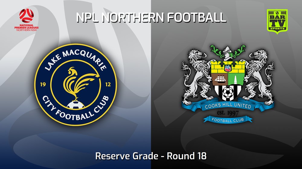 220825-NNSW NPLM Res Round 18 - Lake Macquarie City FC Res v Cooks Hill United FC (Res) Slate Image