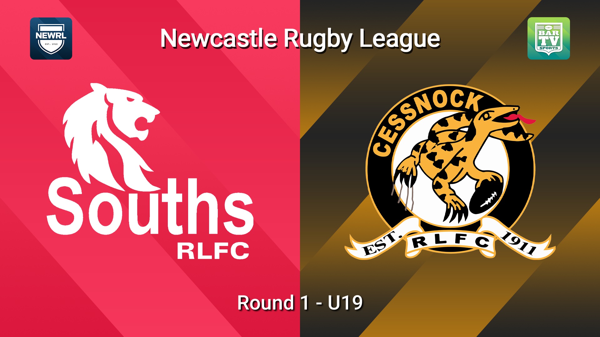 260517-video-Newcastle RL Round 1 - U19 - South Newcastle Lions v Cessnock Goannas Slate Image