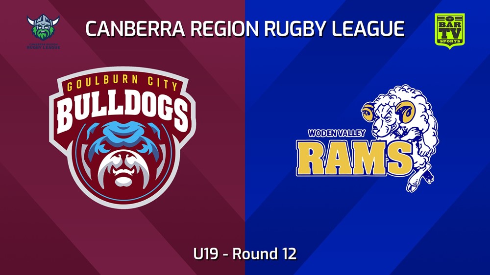 240629-video-Canberra Round 12 - U19 - Goulburn City Bulldogs v Woden Valley Rams Slate Image