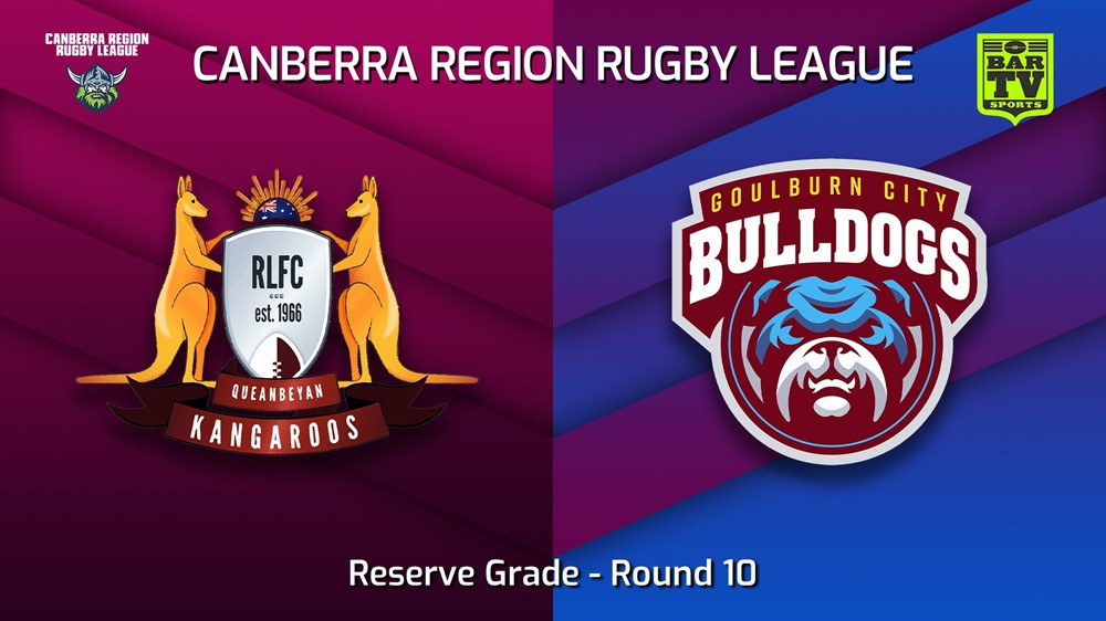230624-Canberra Round 10 - Reserve Grade - Queanbeyan Kangaroos v Goulburn City Bulldogs Slate Image