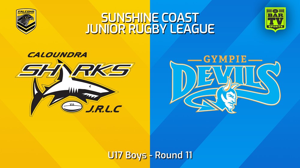 240615-video-Sunshine Coast Junior Rugby League Round 11 - U17 Boys - Caloundra Sharks JRL v Gympie Devils JRL Slate Image