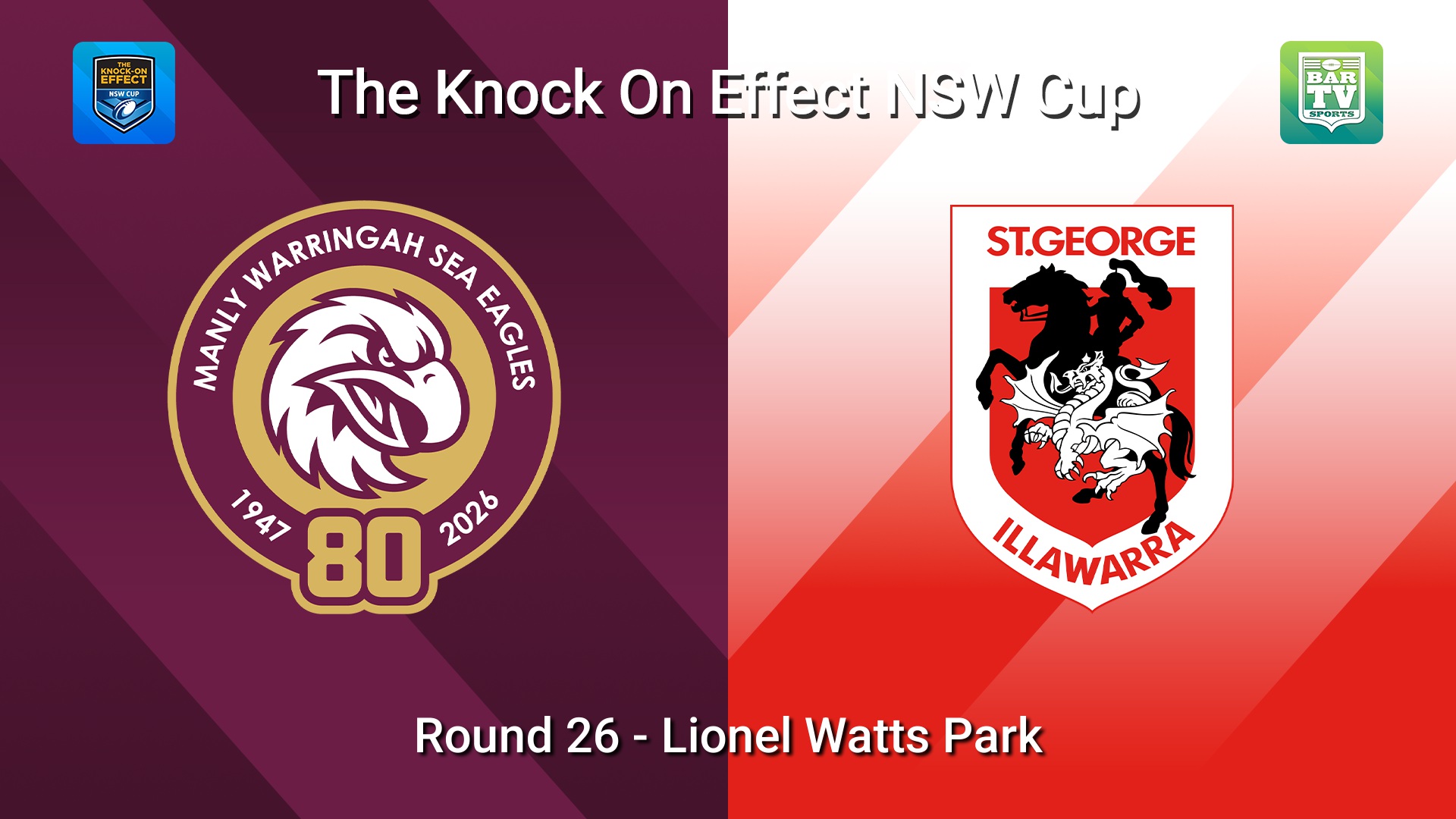 260829-video-The Knock-On Effect NSW Cup Round 26 - Manly Warringah Sea Eagles v Dragons Slate Image
