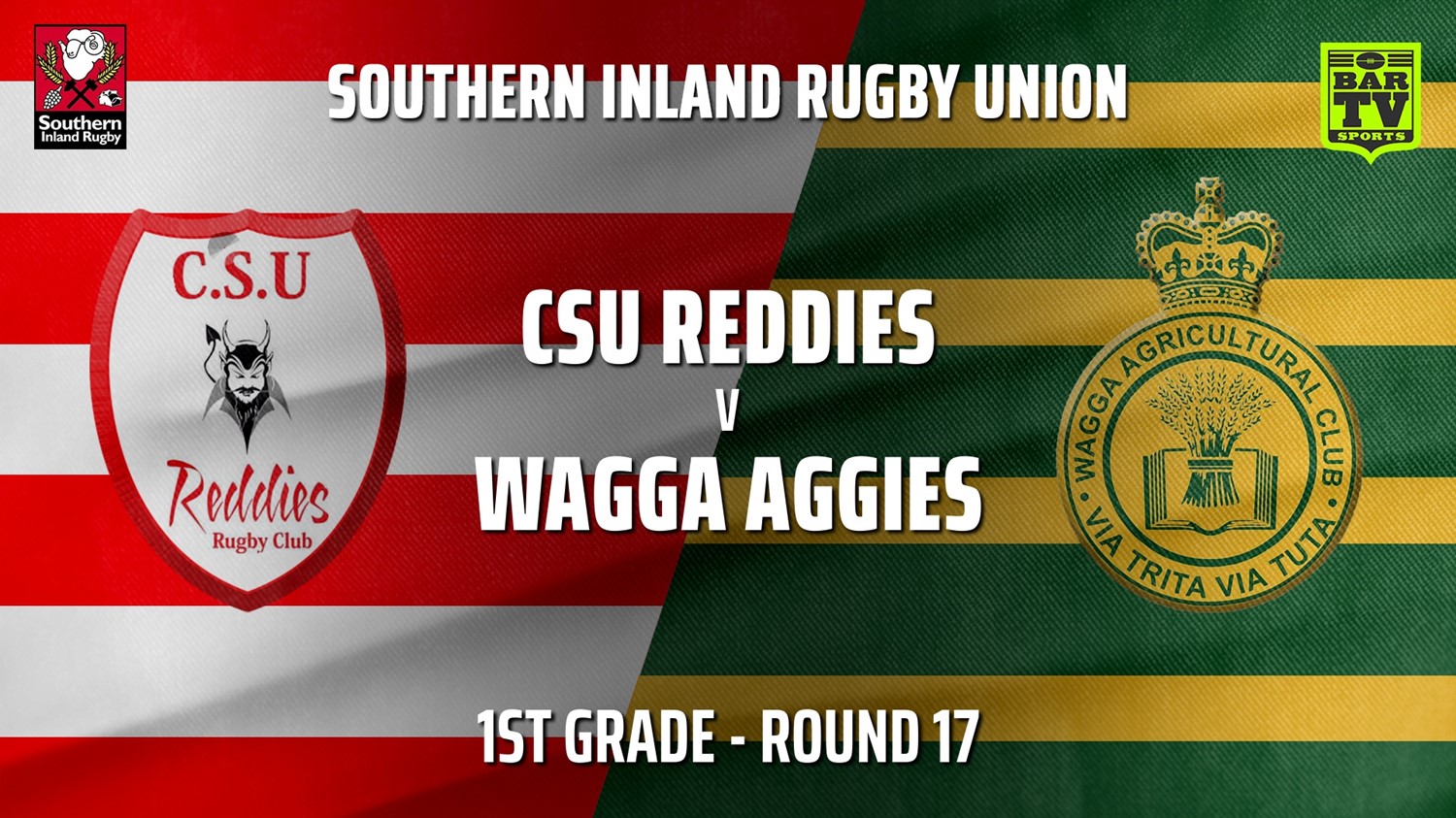 210807-Southern Inland Rugby Union Round 17 - 1st Grade - CSU Reddies v Wagga Agricultural College Minigame Slate Image