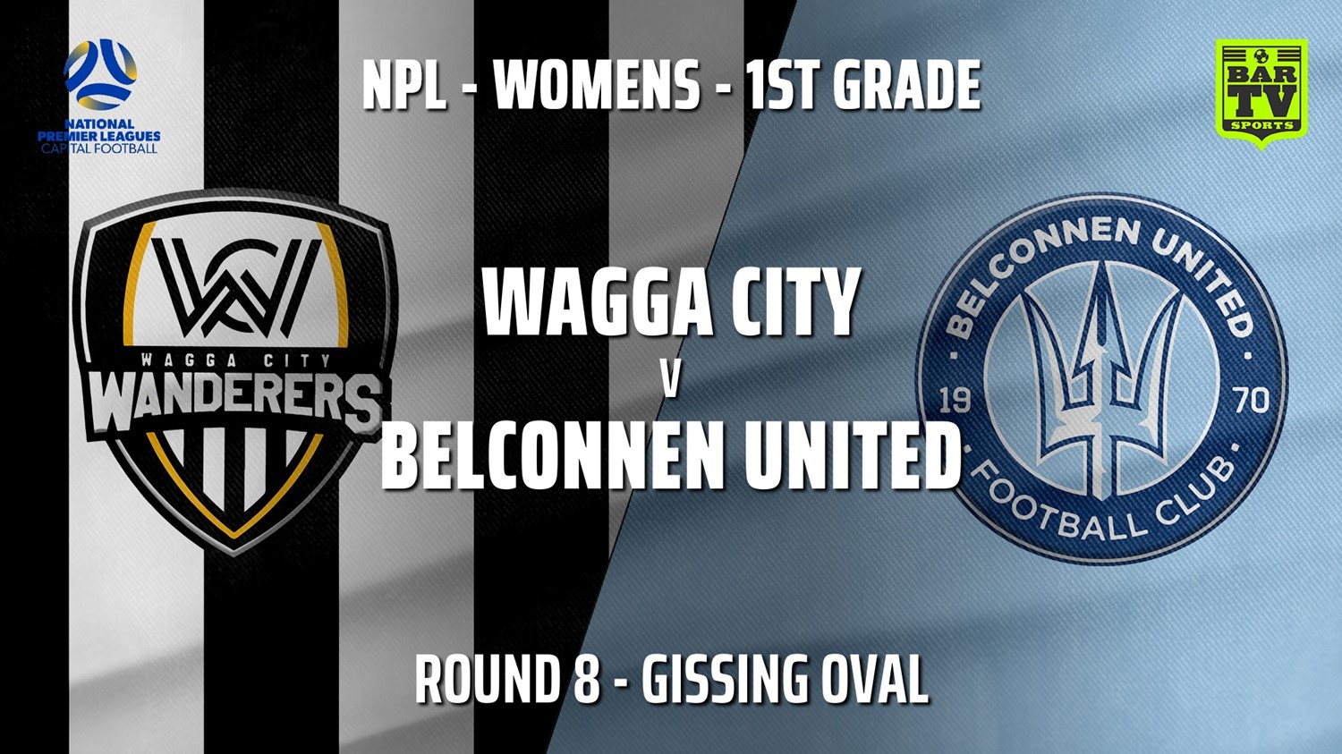 210530-NPLW - Capital Round 8 - Wagga City Wanderers FC (women) v Belconnen United (women) Minigame Slate Image